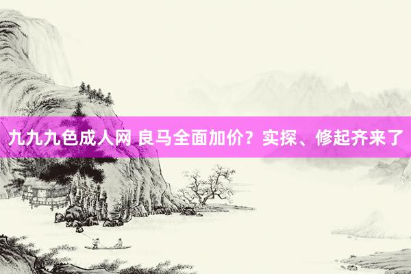 九九九色成人网 良马全面加价？实探、修起齐来了