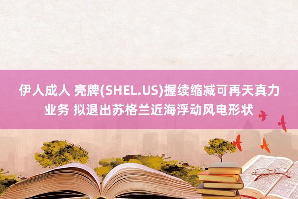 伊人成人 壳牌(SHEL.US)握续缩减可再天真力业务 拟退出苏格兰近海浮动风电形状