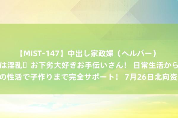 【MIST-147】中出し家政婦（ヘルパー） 清楚で美人な出張家政婦は淫乱・お下劣大好きお手伝いさん！ 日常生活から夜の性活で子作りまで完全サポート！ 7月26日北向资金最新动向（附十大成交股）