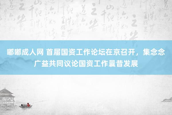 嘟嘟成人网 首届国资工作论坛在京召开，集念念广益共同议论国资工作曩昔发展