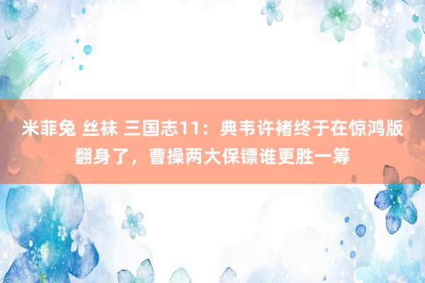 米菲兔 丝袜 三国志11：典韦许褚终于在惊鸿版翻身了，曹操两大保镖谁更胜一筹